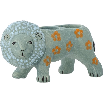 Bloomingville Свещник за чаена свещ Leander лъв син (82062182)