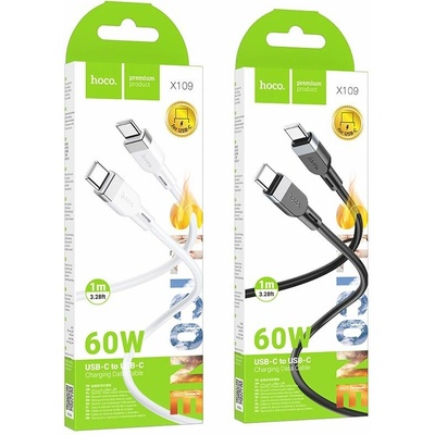 Hoco X109 z USB typu C na USB typu C 60W 1m bílý