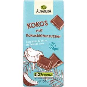 Alnatura Био шоколад с кокос и кокосова захар - 100 г