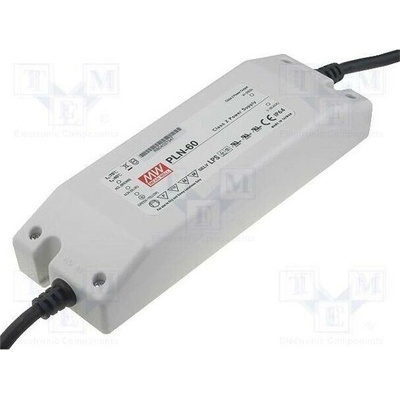 MEAN WELL PLN-60-20 Napájecí zdroj: spínaný; LED; 60W; 20VDC; 3A; 90÷264VAC; 127÷417VDC