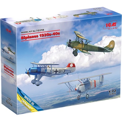ICM Biplanes of the 1930s and 1940s He-51A-1 Ki-10-II U-2/Po-2VS 1:72