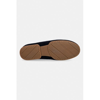 Tommy Hilfiger мокасини дамски от велур TH FLEX SUEDE LOAFER BALLERINA (FW0FW09507)