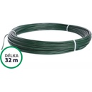 Napínací drát poplastovaný - drát 2,2/3,2 mm, délka 32 m, zelený