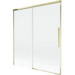 Mexen Rox 2-крилен плъзгащ се параван за вана 150 x 150 см, прозрачен, златен (8C9-150-001-50-00)