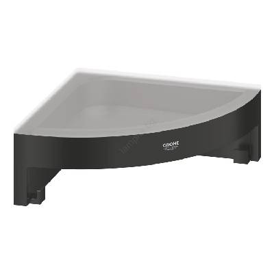 411062430 - Ъглова душова полица ESSENTIALS 250 × 250 mm черна (GH1294)