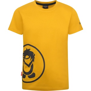 TROLLKIDS Детска тениска Trollkids Kid's Kroksand T T-shirt - Mustard / Black - размер 98 (EU) (704-4652-0512)