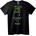 NOONEBRAND Тениска с любовни послания - 2XL, Black