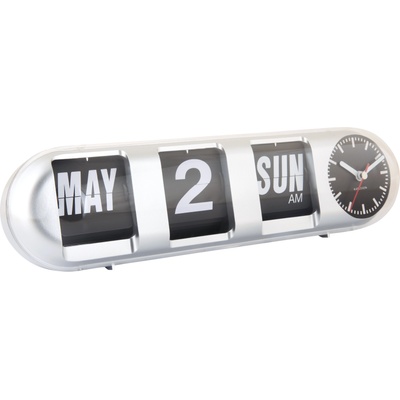 Karlsson Tube Flip часовник, сребърен (KA6032SI)