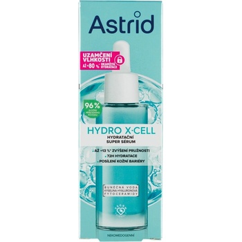 Astrid Hydro X-Cell hydratačné super sérum na zvýšenie pružnosti a hydratácie pokožky 30 ml