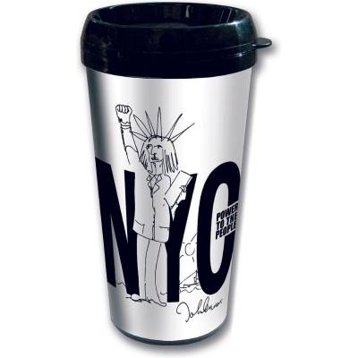 ROCK OFF чаша John Lennon - NYC Power to the People - ROCK OFF - JLTRAVMUG