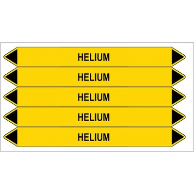 Značení potrubí, helium,5 ks, 150 × 12 mm PZ 007658