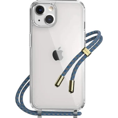 SwitchEasy Play Lanyard Ocean Case - хибриден удароустойчив кейс с връзка за носене за iPhone 14 (прозрачен)