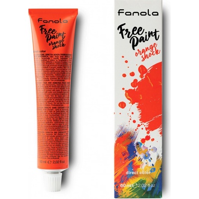 Fanola Free Paint farba na vlasy Orange Shock oranžová 60 ml