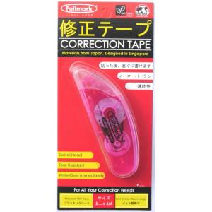 Fullmark Лентов коректор Fullmark CORTAPE06PK, лентов(5мм), 6м, розов (CORTAPE06PK)