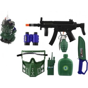 Teddies Военен комплект автомат пластмасов 32см с аксесоари (00800459)
