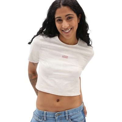 Vans Flying V Crop Crew Tee Oatmeal Heather