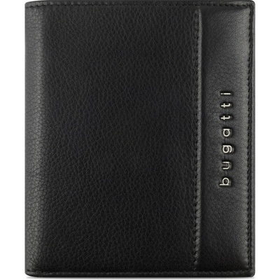 Bugatti pánská kožená RFID Nome Vertical Wallet With Flap 49160001 černá
