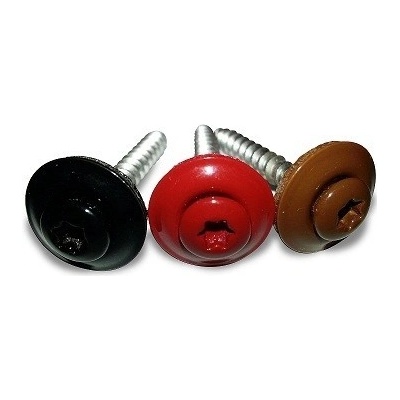 Klempířský šroub s EPDM podložkou, Torx 4,5 x 45 nerez A2/RAL 8004 - měděná hnědá / balení 200 ks – Hledejceny.cz