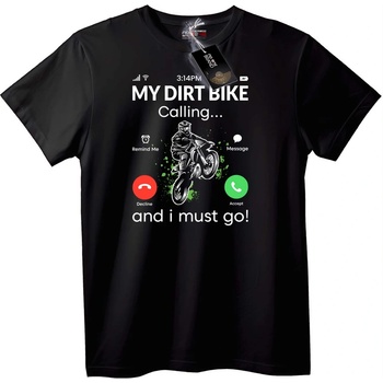 NOONEBRAND Тениска Повикване за Мръсен Мотор - 2XL, Black