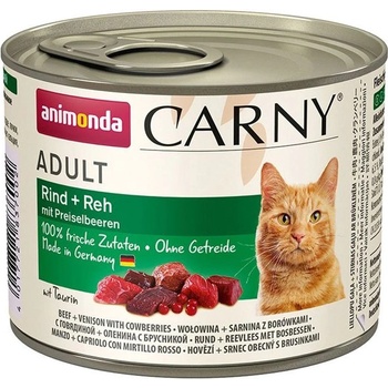 Animonda Carny Adult - Говеждо, еленско и боровинки 200 г