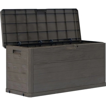 Градинска кутия за съхранение, 280 л, кафява