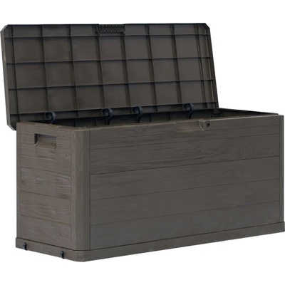Градинска кутия за съхранение, 280 л, кафява