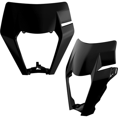 POLISPORT kryt předního světla KTM EXC/EXC-F/XC-W/XCF-W 125/150/200/250/300/350/450/500 17-19 barva černá (vzor OEM)