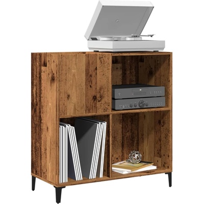 vidaXL Шкаф за грамофонни плочи, 84, 5x38x89 см, инженерно дърво (857173)