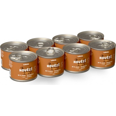 Louie Hovězí s mrkví 8 x 200 g