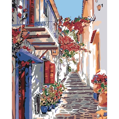 ZUTY Malování podle čísel ŠPANĚLSKÁ ULIČKA 40 x 50 cm – Zboží Mobilmania