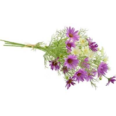 Luční kvítí kopretiny světle fialové, 70 cm