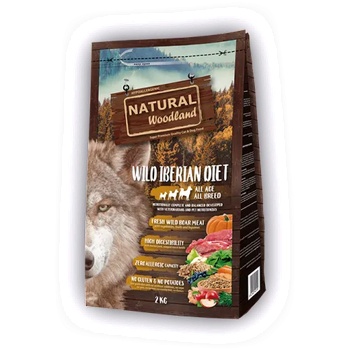 Natural Greatness Natural WoodLand Wild Iberian Diet - Прясно месо от Диво прасе - храна за кучета от всички възрасти и породи с 100% натурални съставки - 2кг, Испания ASM88WB02