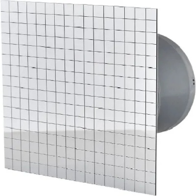 MMotors ВЕНТИЛАТОР ММ-Р 100/169 КВАДРАТ С КЛАПА06 СТЪКЛО ПРАВА /ФОЛИО ХРОМ/ (4819)