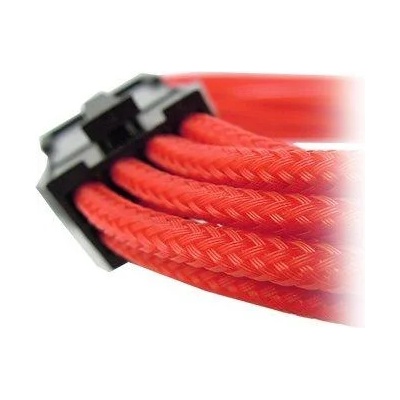 GELID 6+2pin VGA PCI-E Power extension cable 30cm individually sleeved RED, 18 AWG (CA-8P-08)