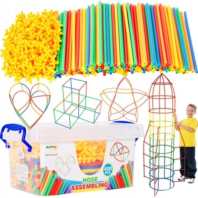 ASKATO Stavebnice trubičky 400 ks