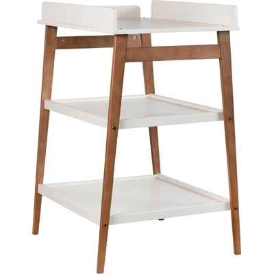 Quax Hip Béžový přebalovací pult 74 x 63 cm s tmavou podnoží