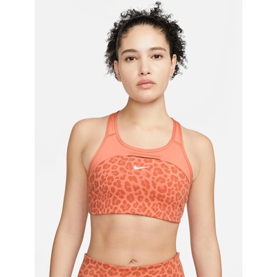 NIKE Спортен сутиен swsh crs bk aop