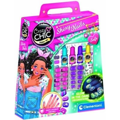 Clementoni Crazy Chic Fluorescent Nails Art nechtové štúdio