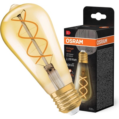 Osram LED žiarovka Edison Vintage, 4 W, 300 lm, teplá biela, E27