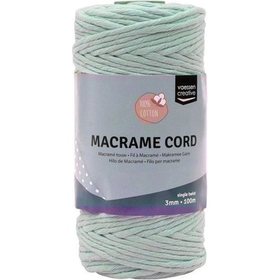 Vaessen Creative Macramé příze 3mmx100m mátově zelená