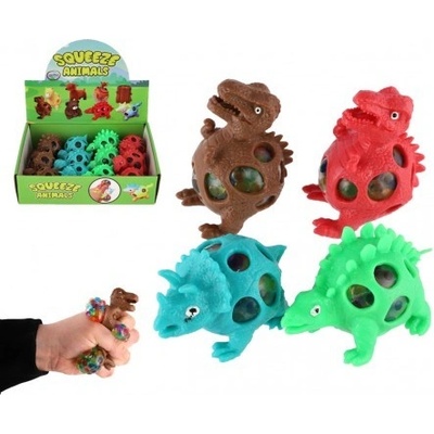 Teddies Dinosaurus antistresový mačkací sliz 7x5cm 4 barvy