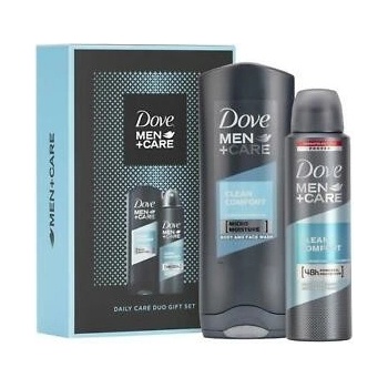 Dove Men + Care Clean Comfort sprchový gel 250 ml + deospray 150 ml dárková sada