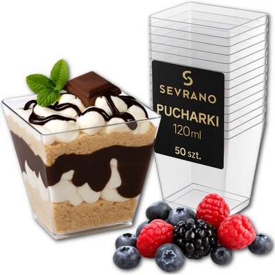 Plastový kelímek na dezerty a monoporce Charme 120 ml, transparentní tyrkys – | ALCAS, 257 7 – Zboží Dáma