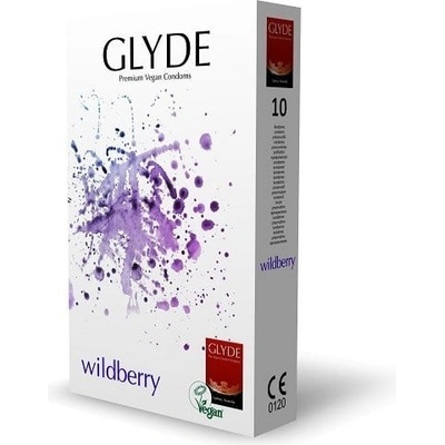 Glyde Wildberry 53 mm ochucené veganské latexové 10 ks