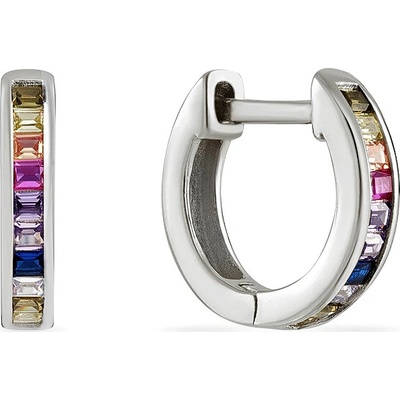 SilveAmo stříbrné kruhové se zářivými zirkony Duha 2 CK2FC2098