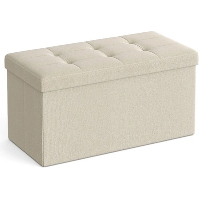 Textilomanie Taburet s úložným priestorom OTTOMAN 76x38 cm, krémový