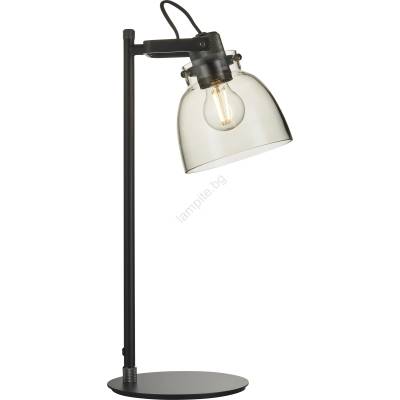 Endon Lighting 107012 - Настолна лампа URBAN 1xE27/10W/230V черна/димно черна (EN0275)