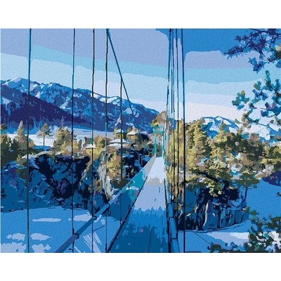 zuty Malování Podle Čísel Most Na Ostrov Patmos 80 x 100 Cm Plátno Rám