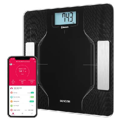 Sencor SBS 8002BK Chytrá osobná fitness váha