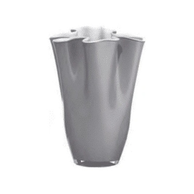 Váza WAIVA opálovo biela sivá H30 cm